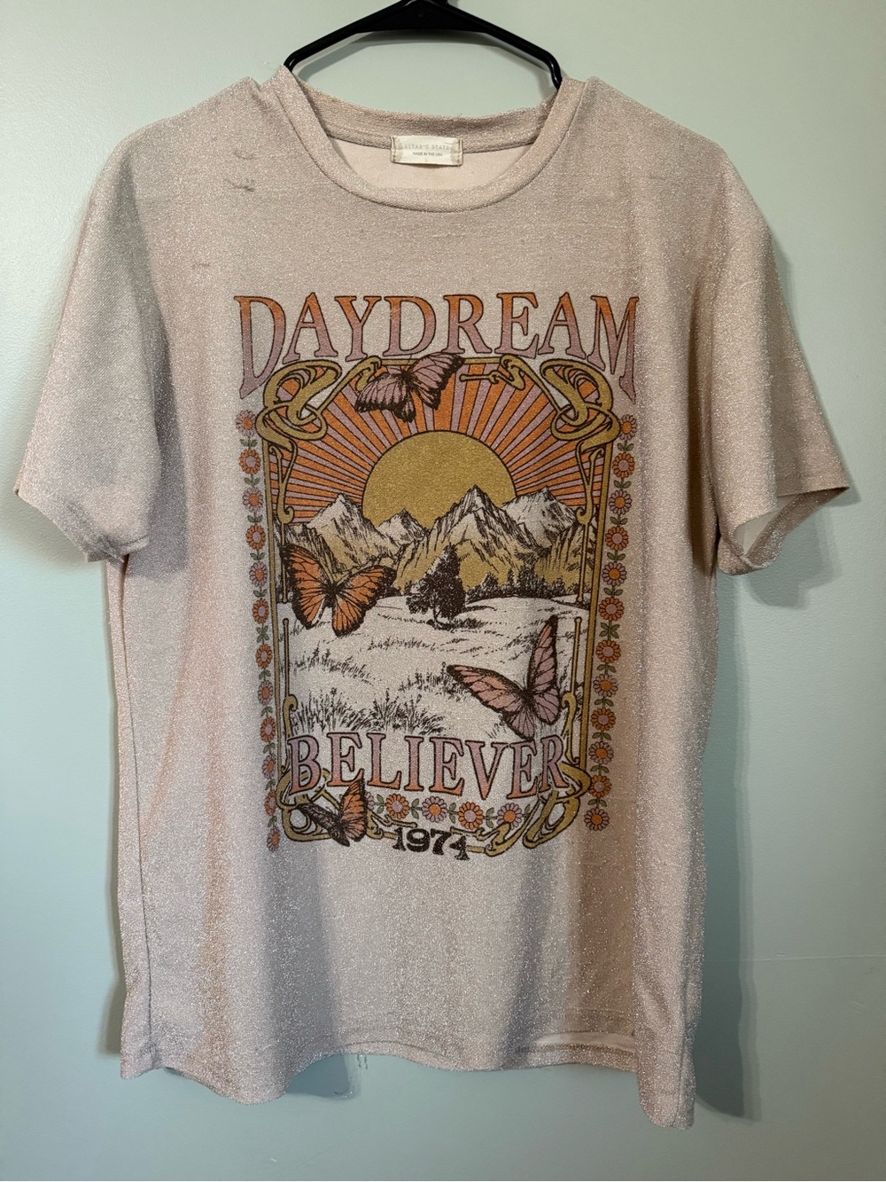 Altar'd State Gold 'Daydream Believer' Graphic Tee